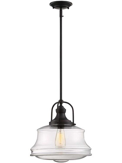 Garvey 1 Light Pendant in English Bronze.